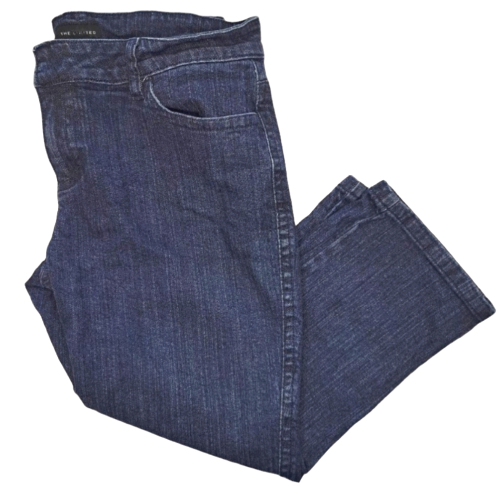 The Limited Dark Wash Denim Jean Capris Size 8